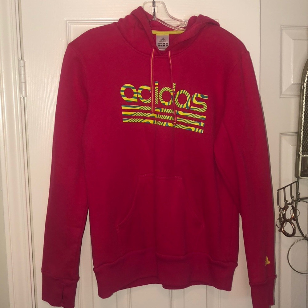 Adidas pink hoodie